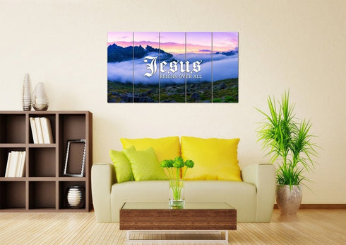 Jesus reigns over all Wall Art Canvas Print