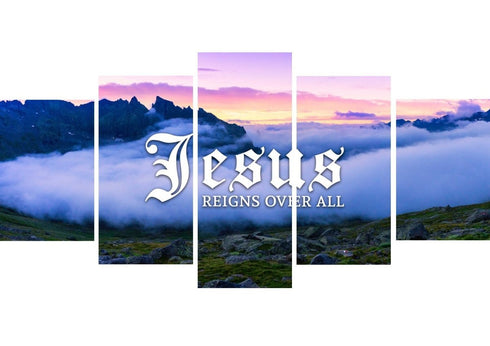 Jesus reigns over all Wall Art Canvas Print