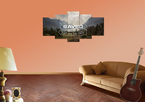 Jesus Saved my Life Wall Art Canvas Print