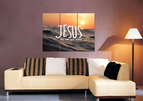 Jesus the one you need Wall Art Canvas Print