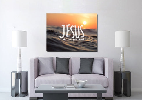 Jesus the one you need Wall Art Canvas Print
