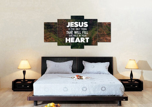 Jesus will Fill your Heart Wall Art Canvas Print