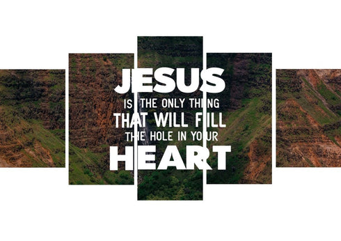 Jesus will Fill your Heart Wall Art Canvas Print