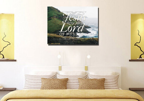 Jesus you Are the Lord of my Life Wall Art Canvas Print