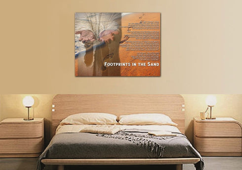 Jesus's hands #2 Footprints in the Sand Wall Art & Decor