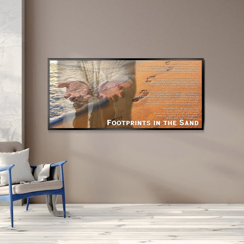 Jesus's hands #2 Footprints in the Sand Wall Art & Decor
