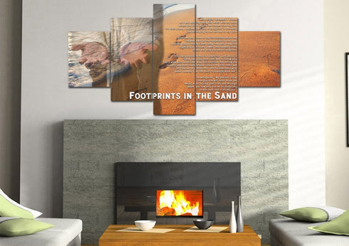 Jesus's hands #2 Footprints in the Sand Wall Art & Decor