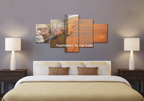 Jesus's hands #2 Footprints in the Sand Wall Art & Decor
