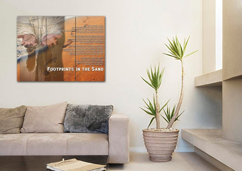 Jesus's hands #2 Footprints in the Sand Wall Art & Decor