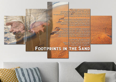Jesus's hands #2 Footprints in the Sand Wall Art & Decor