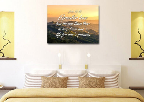 John 15:13 Canvas Wall Art Print