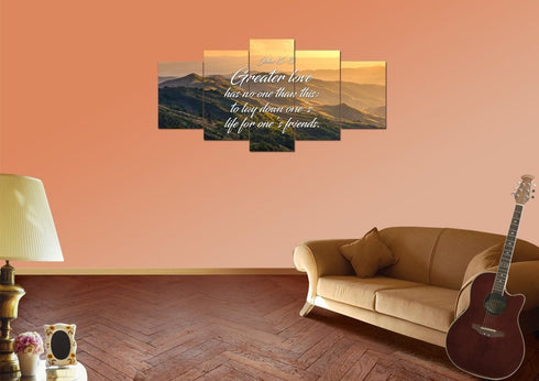 John 15:13 Canvas Wall Art Print