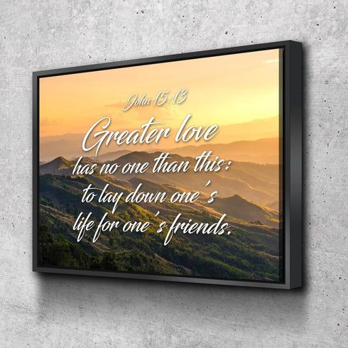John 15:13 Canvas Wall Art Print