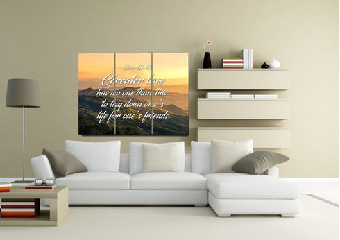 John 15:13 Canvas Wall Art Print