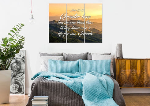 John 15:13 Canvas Wall Art Print