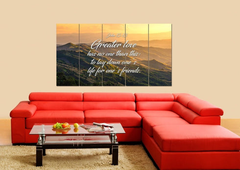 John 15:13 Canvas Wall Art Print