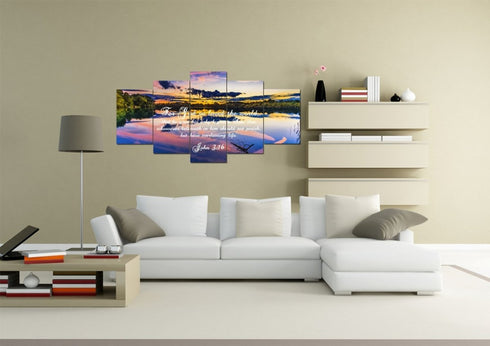 John 3:16 KJV #1 Bible Verse Canvas Wall Art