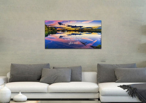 John 3:16 KJV #1 Bible Verse Canvas Wall Art