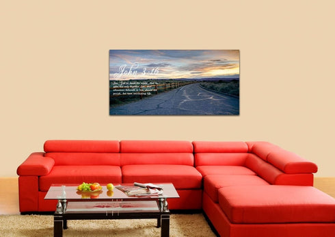 John 3:16 KJV #15 Bible Verse Canvas Wall Art