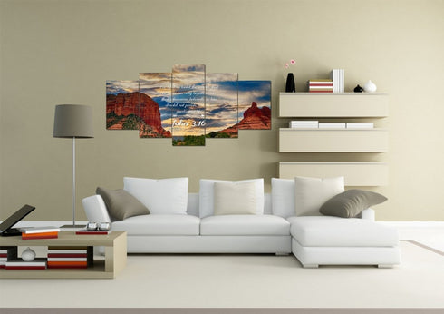 John 3:16 KJV #21 Bible Verse Canvas Wall Art