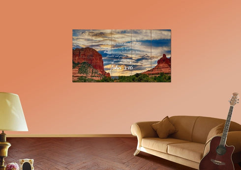 John 3:16 KJV #21 Bible Verse Canvas Wall Art