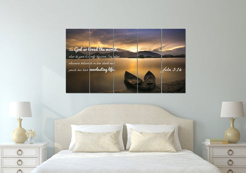 John 3:16 KJV #22 Bible Verse Wall Art