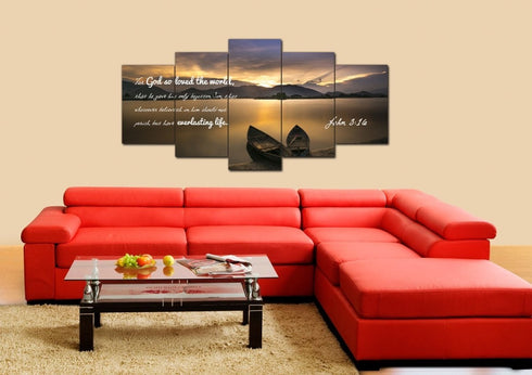 John 3:16 KJV #22 Bible Verse Wall Art