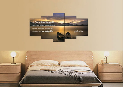 John 3:16 KJV #22 Bible Verse Wall Art