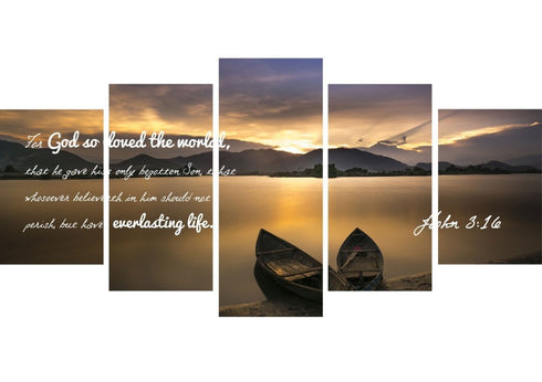 John 3:16 KJV #22 Bible Verse Wall Art