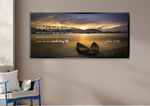 John 3:16 KJV #22 Bible Verse Wall Art