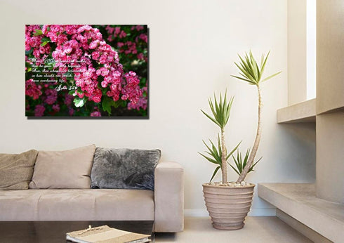 John 3:16 KJV #23 Bible Verse Canvas Wall Art