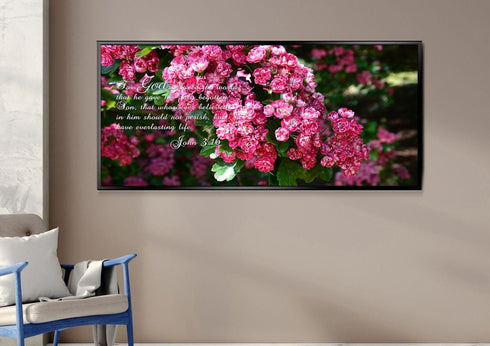John 3:16 KJV #23 Bible Verse Canvas Wall Art