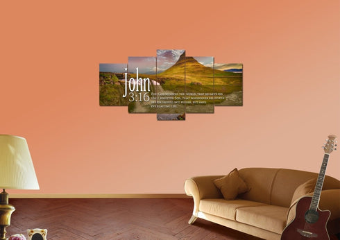 John 3:16 KJV #27 Bible Verse Canvas Wall Art