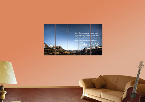 John 3:16 KJV #7 Bible Verse Canvas Wall Art