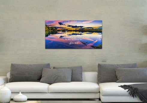 John 3:16 NIV #1 Bible Verse Canvas Wall Art