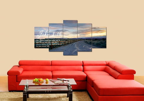 John 3:16 NIV #15 Bible Verse Canvas Wall Art