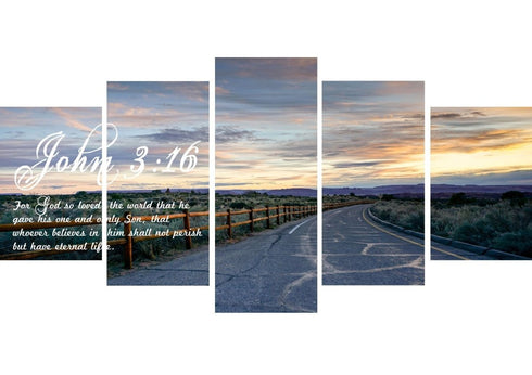 John 3:16 NIV #15 Bible Verse Canvas Wall Art