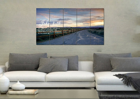 John 3:16 NIV #15 Bible Verse Canvas Wall Art