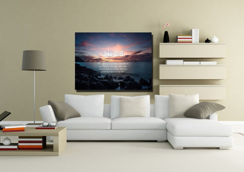 John 3:16 NIV #18 Bible Verse Canvas Wall Art