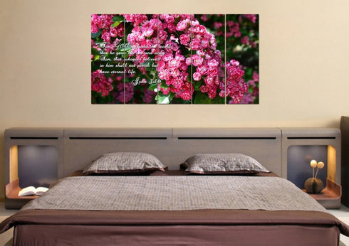 John 3:16 NIV #23 Bible Verse Canvas Wall Art