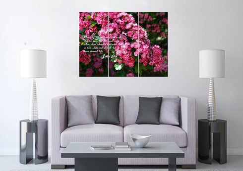 John 3:16 NIV #23 Bible Verse Canvas Wall Art