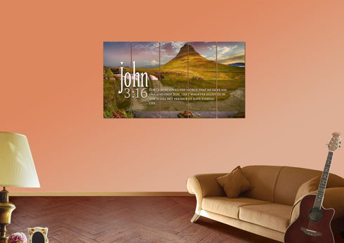 John 3:16 NIV #27 Bible Verse Canvas Wall Art