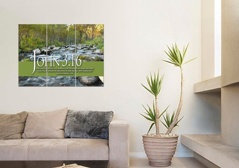 John 3:16 NIV #28 Bible Verse Canvas Wall Art