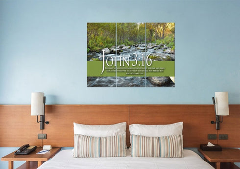 John 3:16 NIV #28 Bible Verse Canvas Wall Art