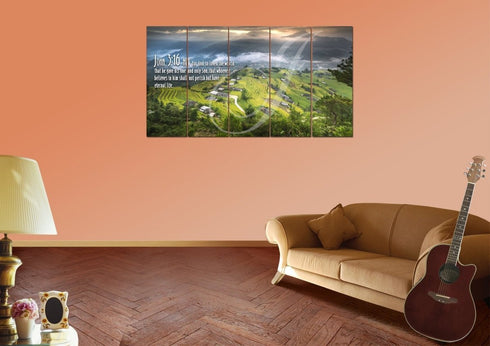 John 3:16 NIV #30 Bible Verse Canvas Wall Art