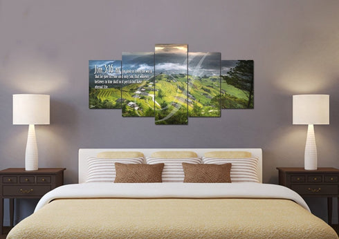 John 3:16 NIV #30 Bible Verse Canvas Wall Art