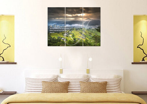 John 3:16 NIV #30 Bible Verse Canvas Wall Art