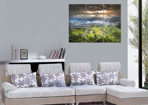 John 3:16 NIV #30 Bible Verse Canvas Wall Art