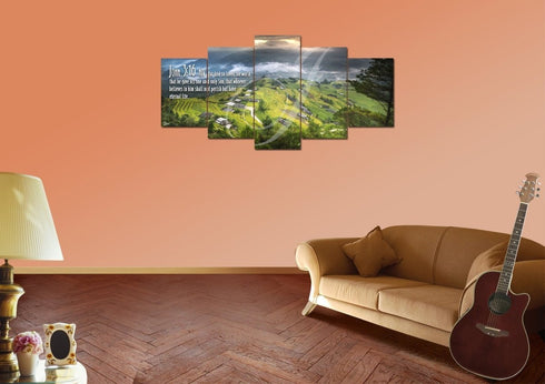 John 3:16 NIV #30 Bible Verse Canvas Wall Art