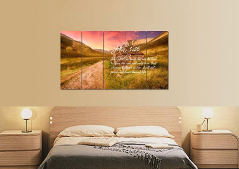 John 3:16 NIV #4 Bible Verse Canvas Wall Art